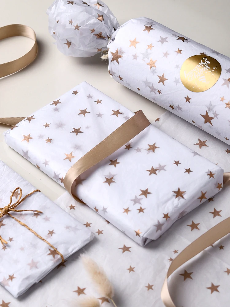 

100pcs 50*37CM Blank Tissue Paper Customized Size Log Girl BoyFriend Party Gift Box Packaging Materials Baby Shower Decorations
