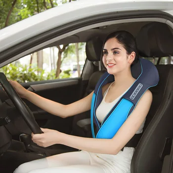 JinKaiRui U Shape Electrical Neck Massager Shawl Roller Heat Massage Electric Pain Neck and Shoulder Multi-function Massagem