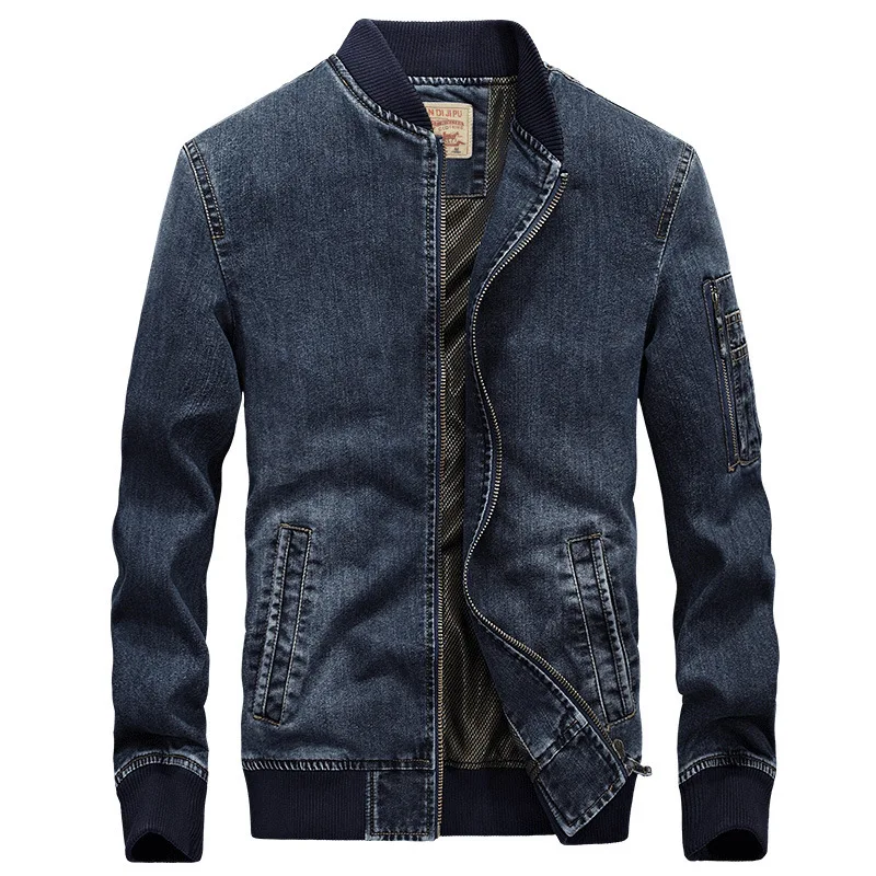 

Autumn Clothing New Style Jacket Men'S Wear Jeans Coat Loose And Plus-sized Simple Casual Workwear Jacket 66007
