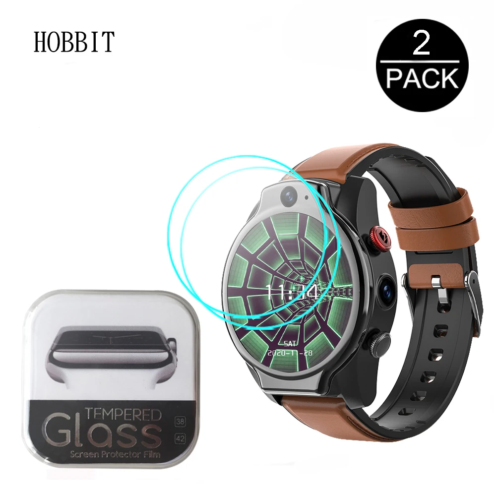 Uds 9H 2.5D de vidrio templado claro para LEMFO LEM14 Pantalla de reloj inteligente guardia película impermeable Anti-cero de vidrio para LEMFO LEM 14