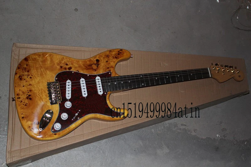 Новинка F натуральное дерево золото аксессуары палисандр гриф 6 струн