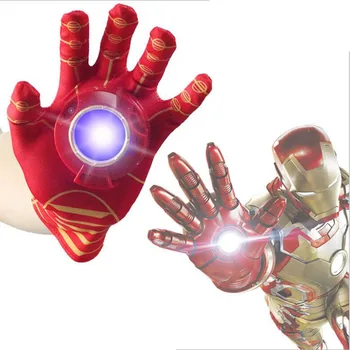 

Cosplay Avengers Toy Iron man gloves Action Figure Toys Iron Man Flash Sound Glove Emitter Children kids Gift Costume party toy
