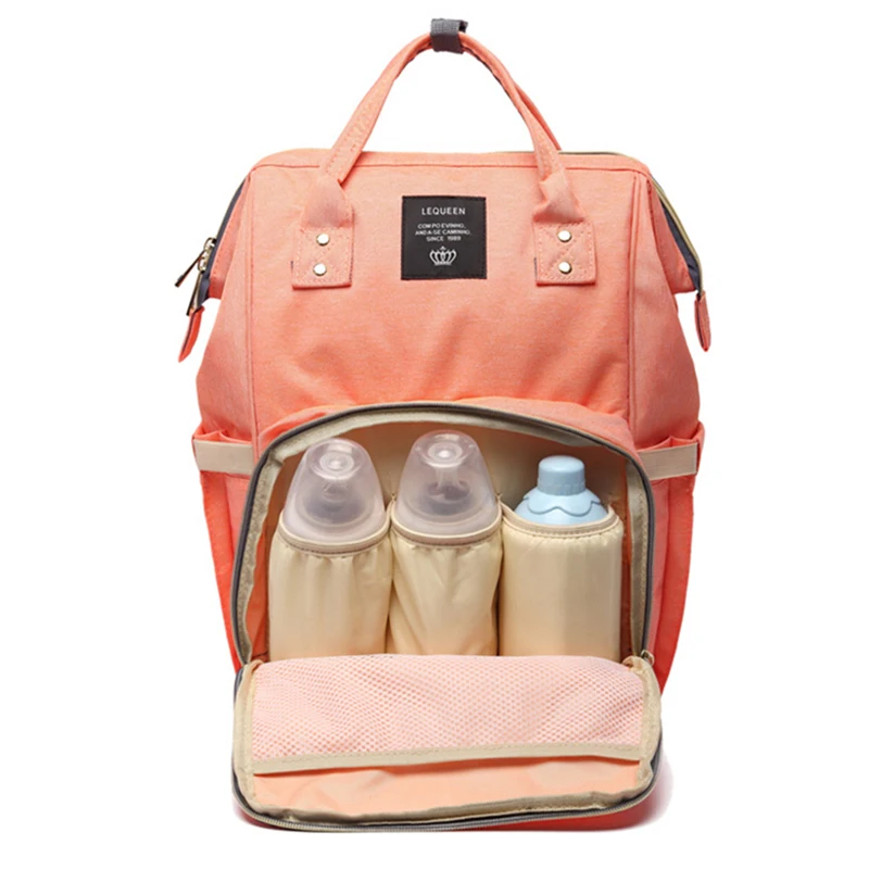 Сумка для подгузников, сумка для пеленания, большая емкость, водонепроницаемая, Lequeen, коляска, органайзер, Детская сумка, рюкзак для мамы, мамы, сумка для беременных