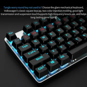 

Game Mechanical Keyboard Steampunk Mechanical Keyboard Internet Cafe Gaming Keyboard 104 Keys Mechanical Keyboard