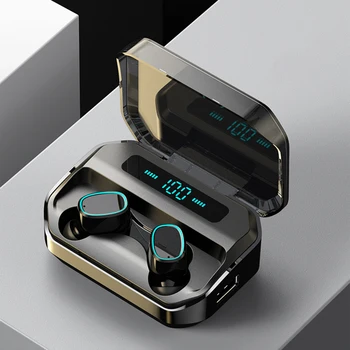 

TWS Bluetooth 5.0 Headphones Deep Bass Earbuds IPX7 Waterproof HD Microphone Call Wireless Stereo Earphones For All Smartphone