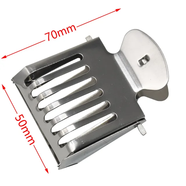 1 Db Méh Queen Catcher Clip Rozsdamentes Acél Ketrec Méhészeti Felszerelés Szerszám Méhész Elszigetelő Helyiség - Image 2