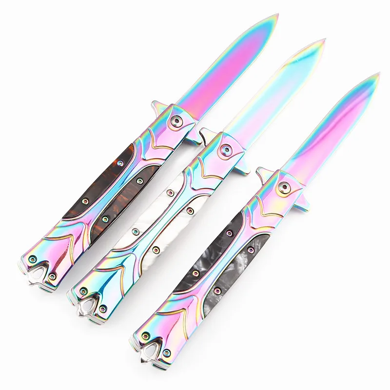 

Tactical Outdoor Pocket Hunting Camping Pocket Knife Camping 215mm 3CR13 Blade Quick Open Kni