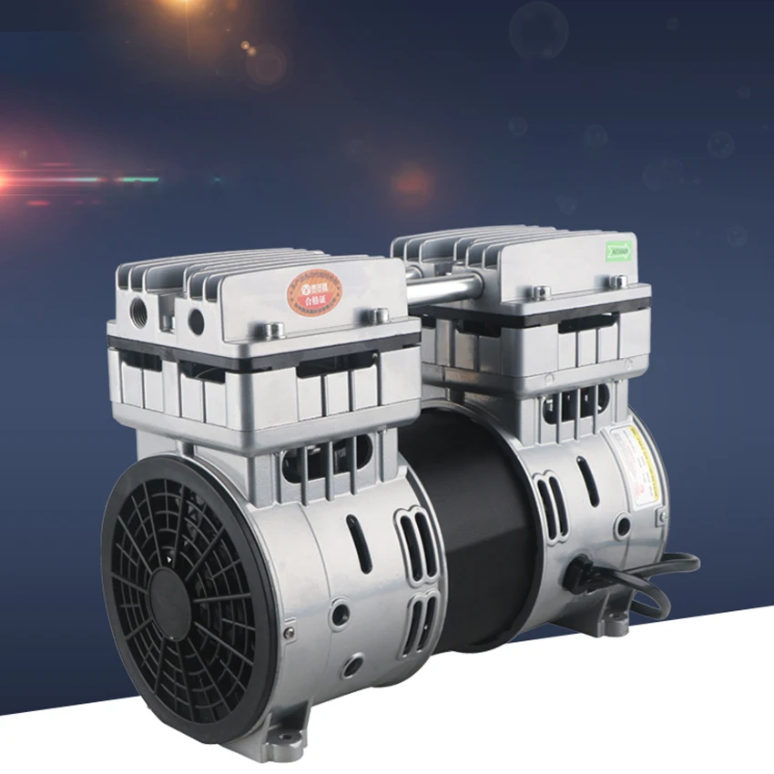 220V/380V 0.8MPA Silent Oil-free Air Compressor Head Electric Pump Motor Painting Woodworking Dental |