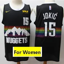 /20 City Edition Женский бейсбольный мяч Денвер Аллен Айверсон#15 Nikola Jokic#27 Джамаль Мюррей майки