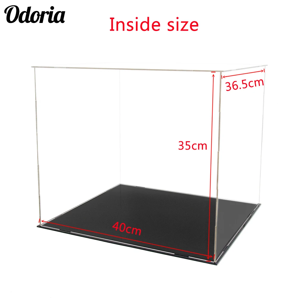 41cm Display Acrylic Box Perspex Case Self-Assembly Plastic Protection Dustproof