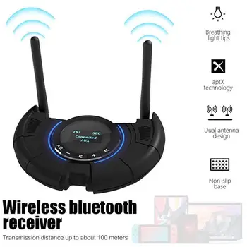 

Wireless Bluetooth Transmitter Receiver LED Display Bluetooth 5.0 Audio Adapter with 3.5mm Jack RCA Audio Stereo Adapter