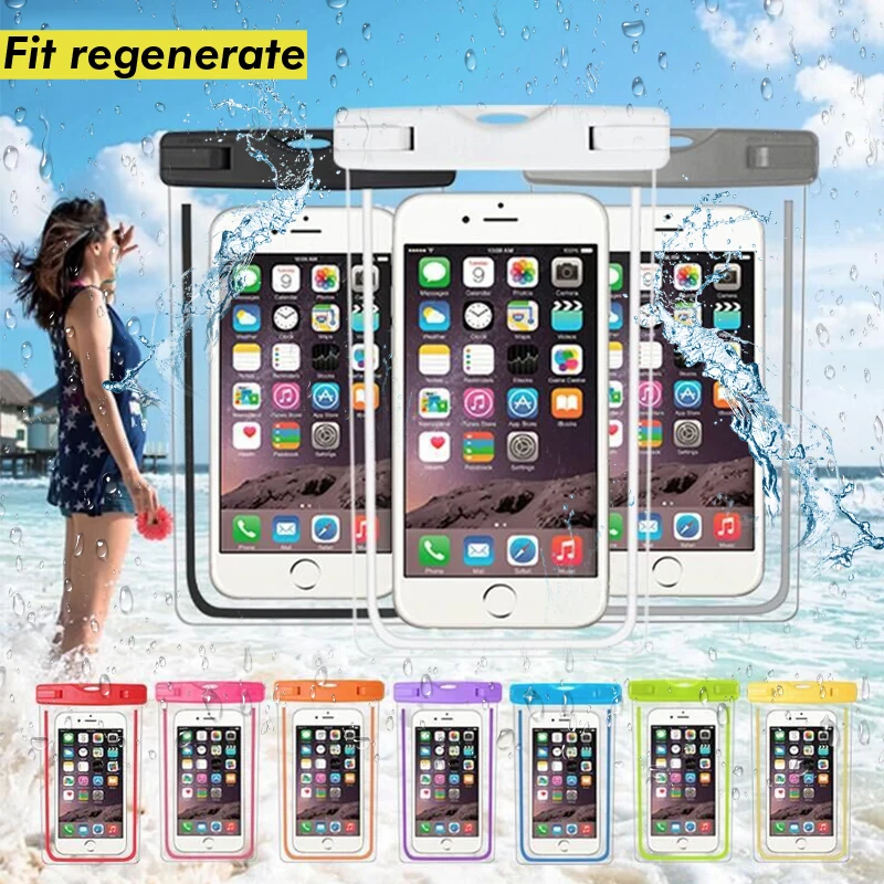 

Waterproof Phone Case Bag Pouch Drift Diving Swimming Bags For 4.0-6.5 Inch Phone Water Sports Summer Beach