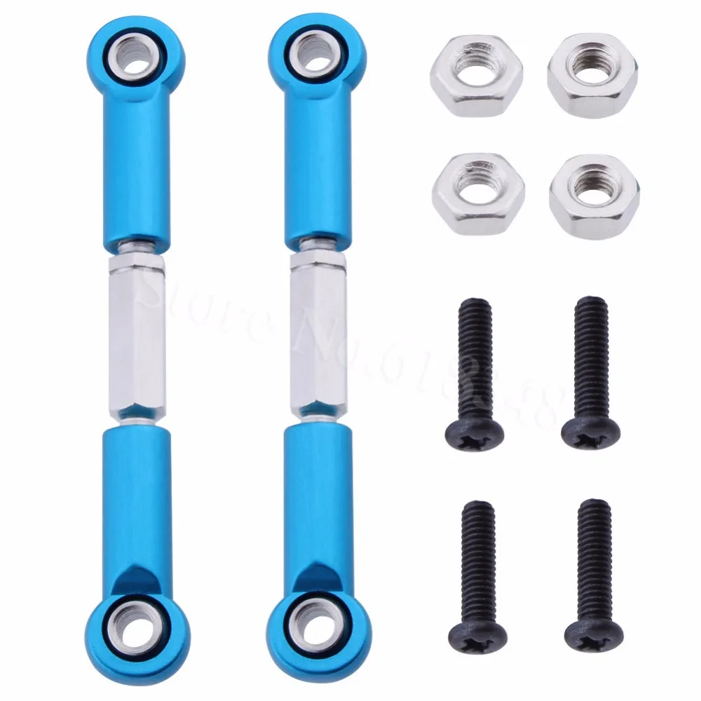 

Adjustable Aluminum Toe links 53mm-63mm Turnbuckle & Rod ends For Traxxas 1/16 Slash 4WD RC Hobby Car Hop Up 7038X