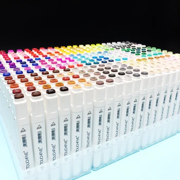 

TouchFIVE Optional Color Matching Art Markers Brush Pen Sketch Alcohol Based Markers Dual Head Manga Drawing Pens Art Supplies
