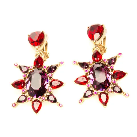 

Europe and the United States act the role ofing is tasted Crystal color matching ear clip