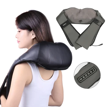 

Home Car U Shape Electrical Shiatsu Back Neck Shoulder Body Massager Infrared Heated Kneading Car/Home Massagem
