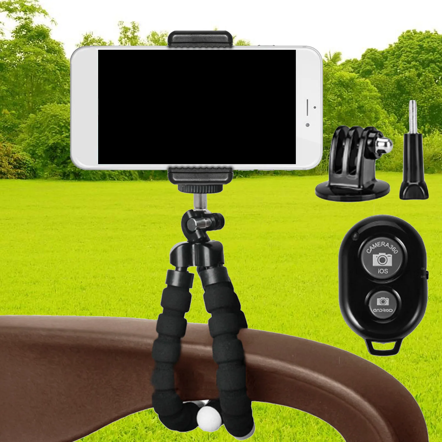 

Gosear Camera Tripod Phone Mount Legs Stand Bracket Holder Bluetooth Self-portrait Device Gadgets for iPhone 7 7 Plus 6 6S