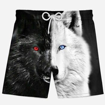 

3d Wolf Shorts Summer Breathable Beach Shorts Men Animal Casual Short Pants Cool Hip Hop Mens Shorts Wolf 3d Printed Shorts