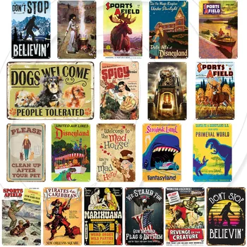 

Rero Tin Signs Metal Plaque Iron Plate Wall Sticker Home Decor Bar Coffee