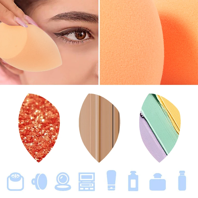 

VERONNI Cosmetic Puff Powder Puff Smooth Women's Makeup Foundation Sponge Beauty to Make Up Tools Accessories Water-drop Shape