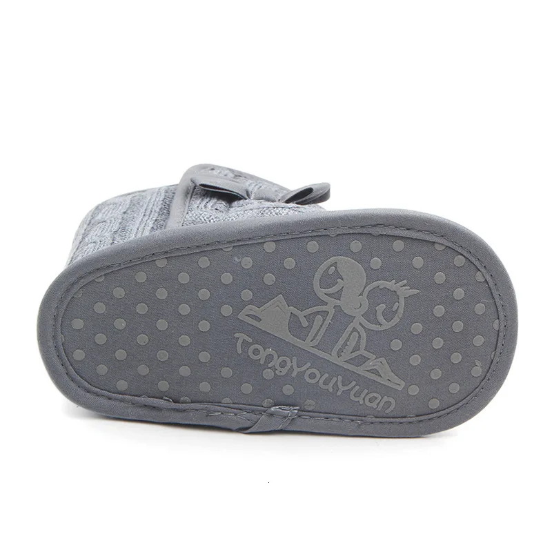 Baby Infant Shoes Winter Warm Soft Crib Shoes For Girls Plus velvet Bowknot Ankle Snow Boots First Walkers 0-18 Months