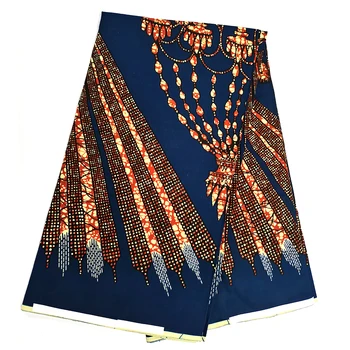 

Latest African Fabric Ankara Wax Textile/Kitenge/Pagnes for African dress 100% Cotton 6 yards HSH-27