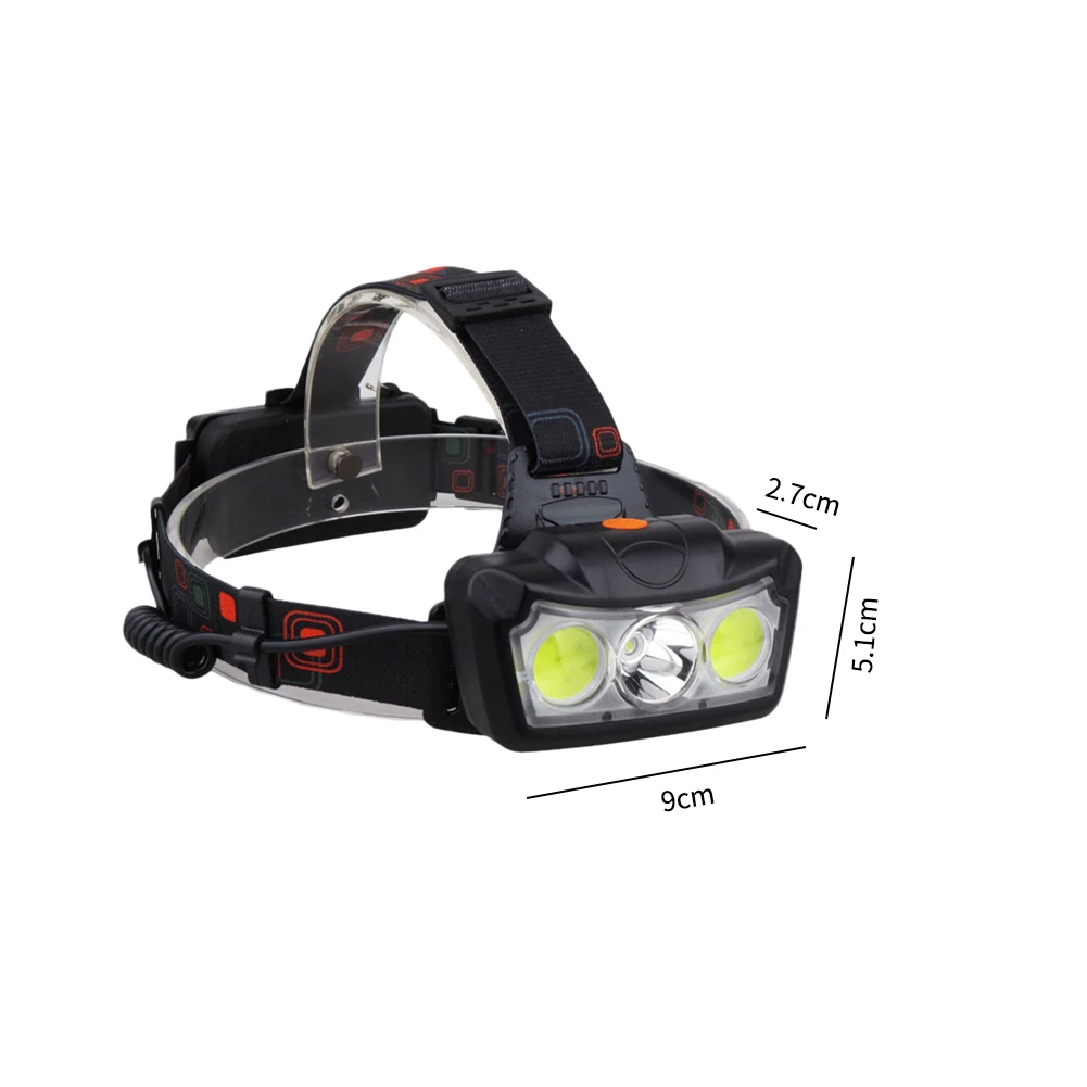 Accessory LED Headlight Straps COB Outdoor Camping XML T6 Fishing Lamp Climbing DC Bright Torch USB Rechargeable Adjustable 10W