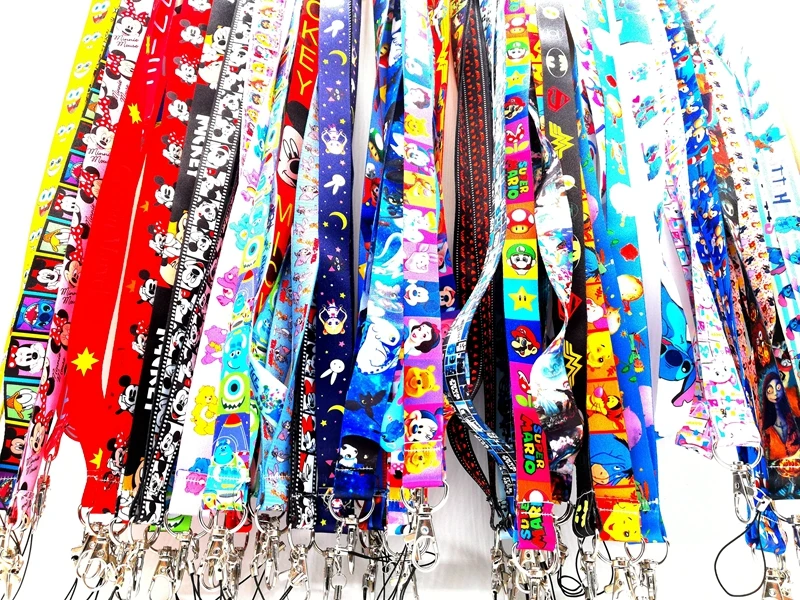 

New 1 pcs cartoon lanyard Neck Strap Lanyards Card Holders Bank Neck Strap Card Bus ID Holders Rope Key Chains