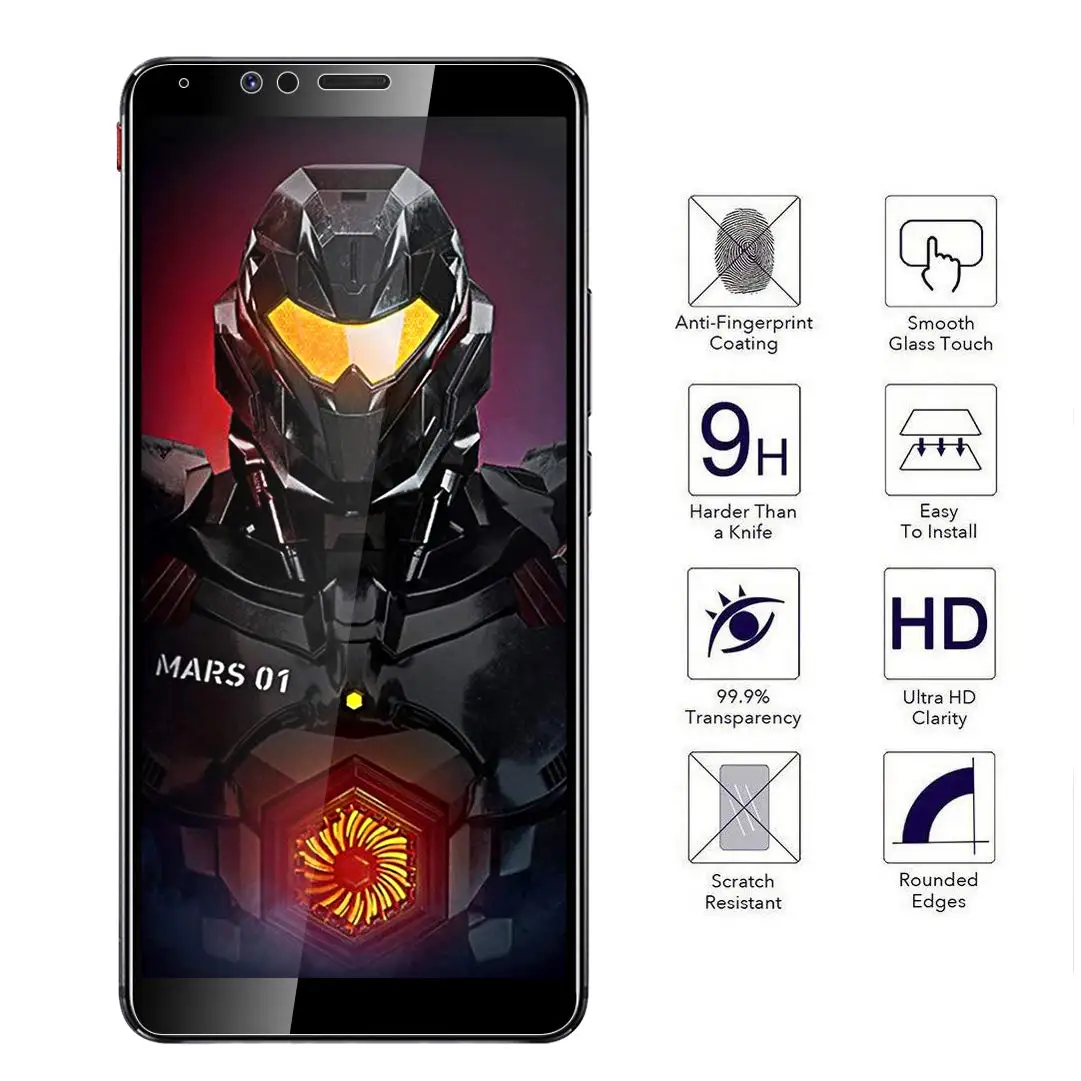 Защитная пленка из закаленного стекла совместима с ZTE Nubia Red Magic Mars твердость 9 HD