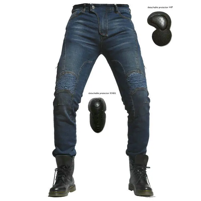 Monopoly motorcycle riding pants for harley jeans Slim four seasons casual men and women racing |