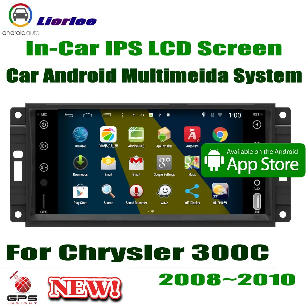 8 &quotHD 1080P IPS LCD экран Android Core для Chrysler 300/300C 2008 ~ 2010 автомобильное радио BT 3G/4G WIFI AUX USB GPS