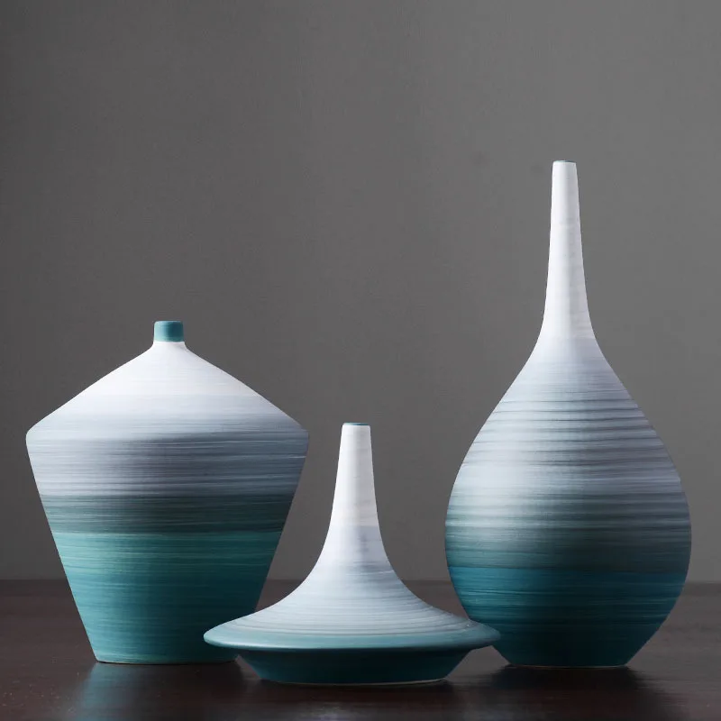 Современная лаконичная керамическая ваза товары мебели для демонстрации, а не для использования гостиной прихожей оригинальность стола цветок