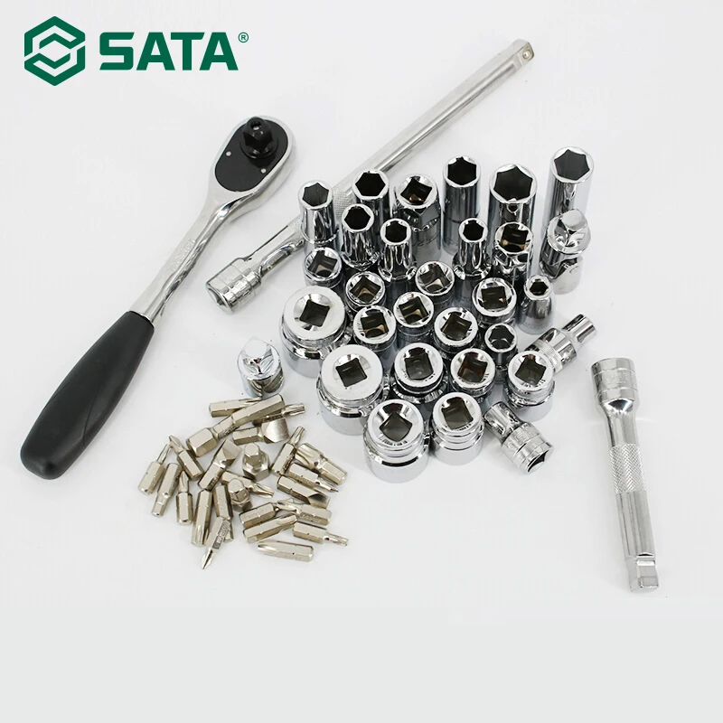 SATA 58 шт. 12 5 мм торцевой гаечный ключ Набор авторемонтный комплект