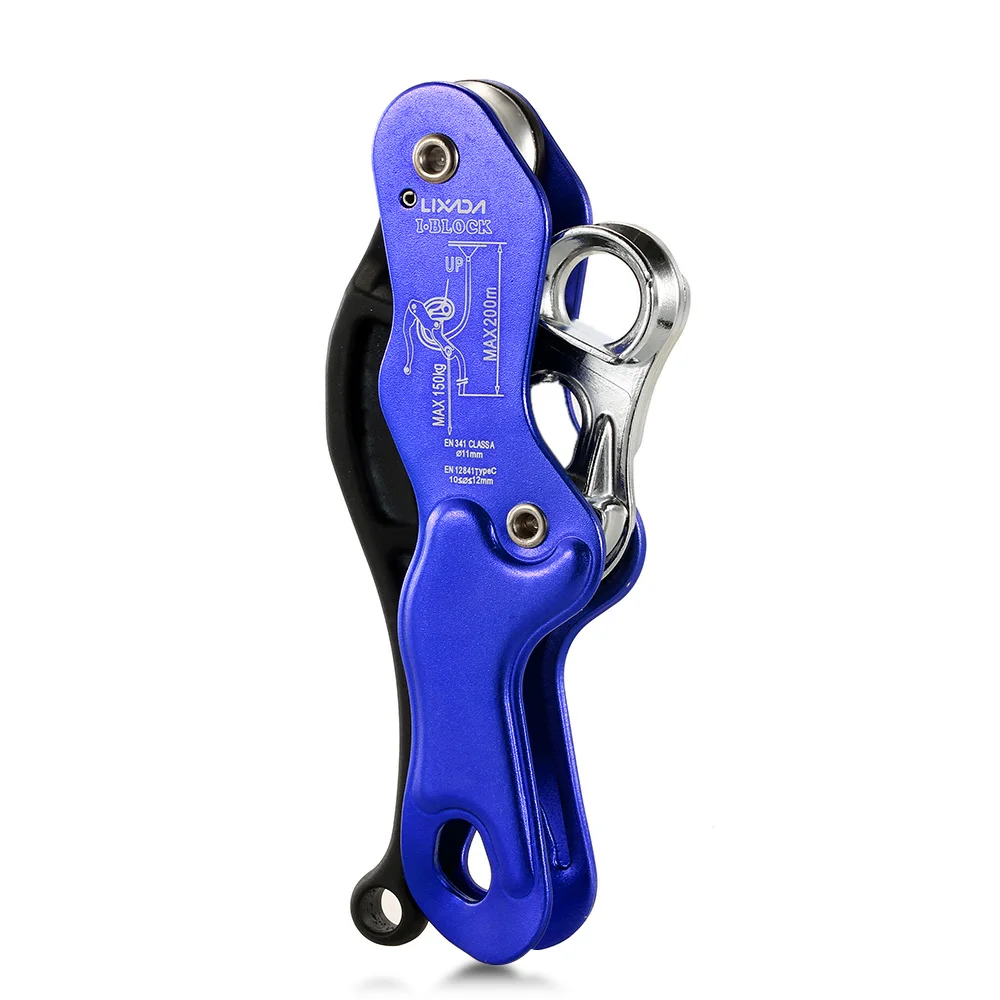 

Lixada Outdoor Stop Descender Self-braking Self Locking Descender Carving Rock Climbing Caving Rescue Rappel Protect Tool