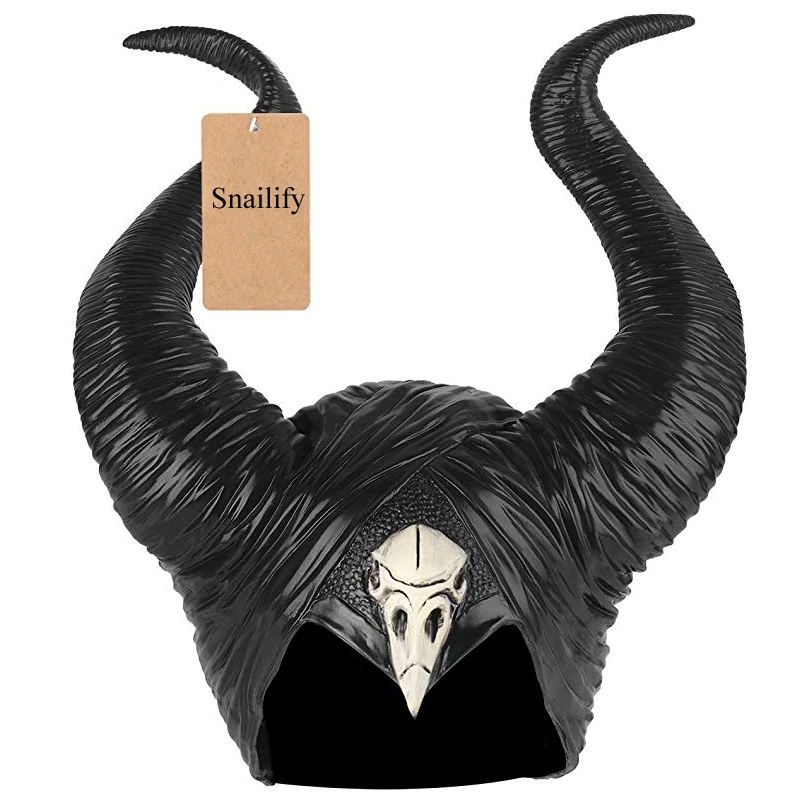 Snailify взрослый роскошный малефисент крестины черный костюм малифисенты костюм для Хэллоуина для женщин черный шлем