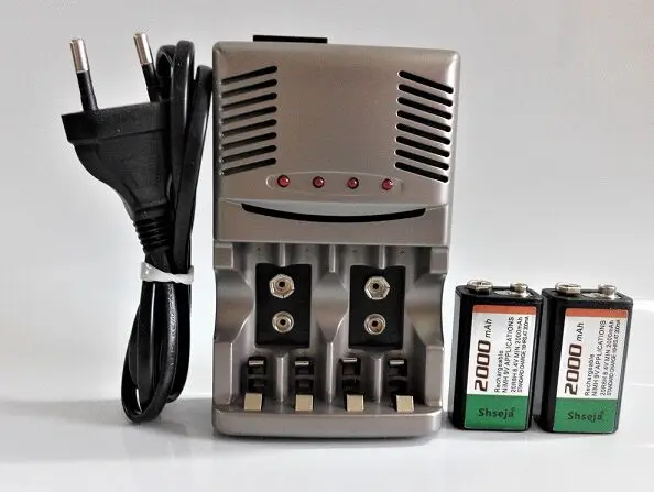 Новый 9 v 2000mAh Ni-MH перезаряжаемый вольт NiMH аккумулятор | Электроника