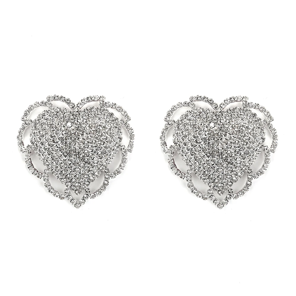Rhinestone Breast Protector | Rhinestone Nipple Pasties | Rhinestone Bra Stickers - Women's