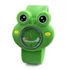 Digital Slap Watch Cute Frog Slap Watches Cute 3D Cartoon Animal  for Boys Girls Gifts Kids Green Quartz Wrist Watches Clock 1