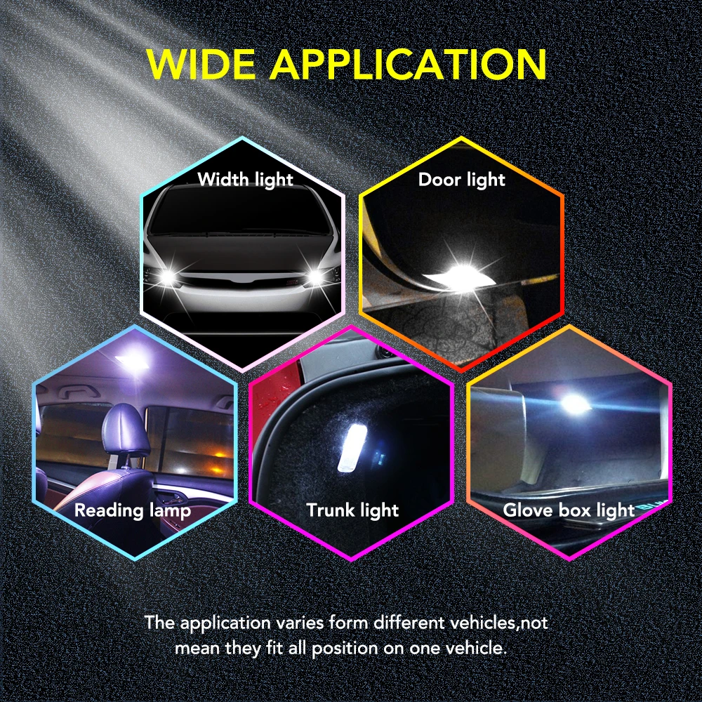 5X Led W5W T10 светодиодный светильник 5050 SMD авто клиновидная лампа для Nissan Qashqai Almera Juke