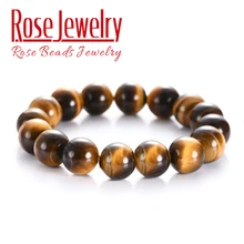 Minimalist Natural Yellow Tiger Eye Bracelets Men Elastic Casual Homme Jewelry 4/6/8/10/12mm natural Stone Beads Bracelet