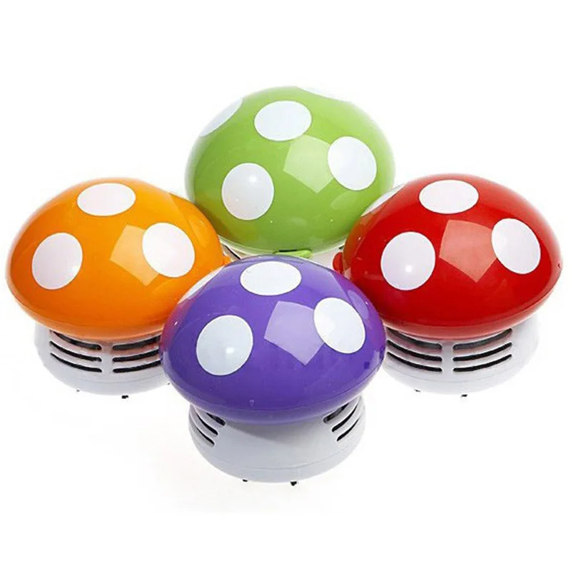  Small Vacuum Cleaner Desktop Cartoon Mushroom Mini Keyboard Dust Collector 2019ing