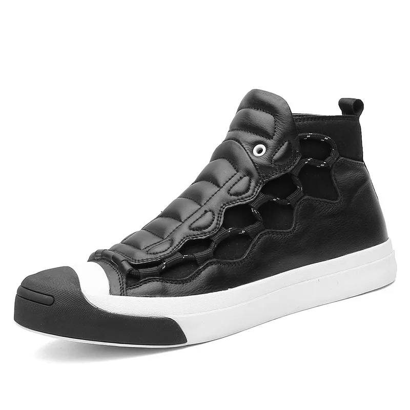

New Style Skate Shoes Men's Boots Trend Large Size Hight-top Leather Boot Worker Boot Men Full-grain Leather Martin Boots