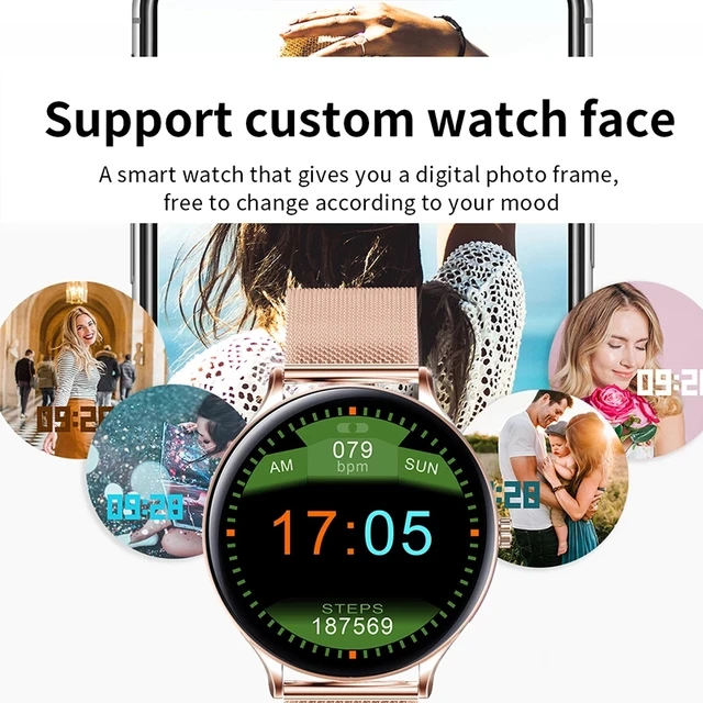LIGE-reloj inteligente para mujer, accesorio de pulsera resistente al agua con control del ritmo cardíaco y del sueño, incluye caja, para Android e IOS, 2022 3