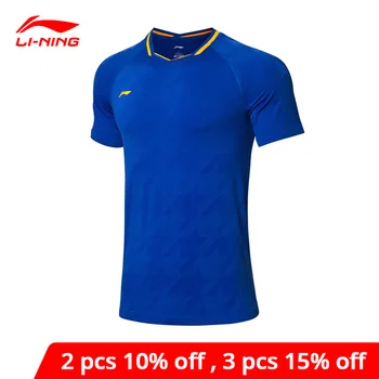 

Li-Ning Men Badminton Competition T-Shirts Polyester Nylon Spandex National Team li ning LiNing AT DRY Sport Tee AAYP023 MTS3050