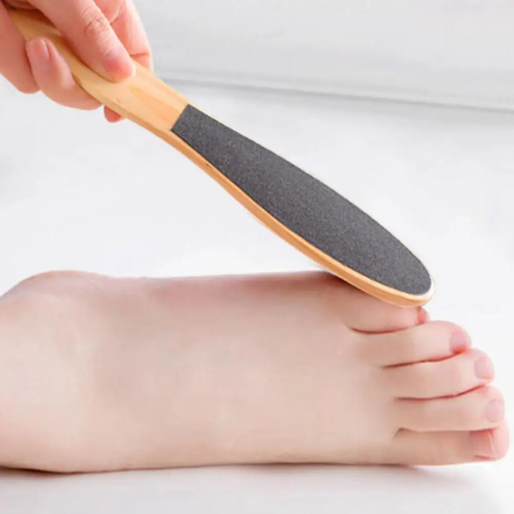 

Professional Callus Remover For Feet Files Wooden Pedicure Grater To Smooth Hard Coarse Dry Tough Skin Double Sided Foot File
