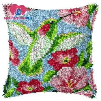 

carpet embroidery cushions cross-stitch pillow latch hook kits embroidery carpet do it yourself Hooby crafts Cartoon gift Birds