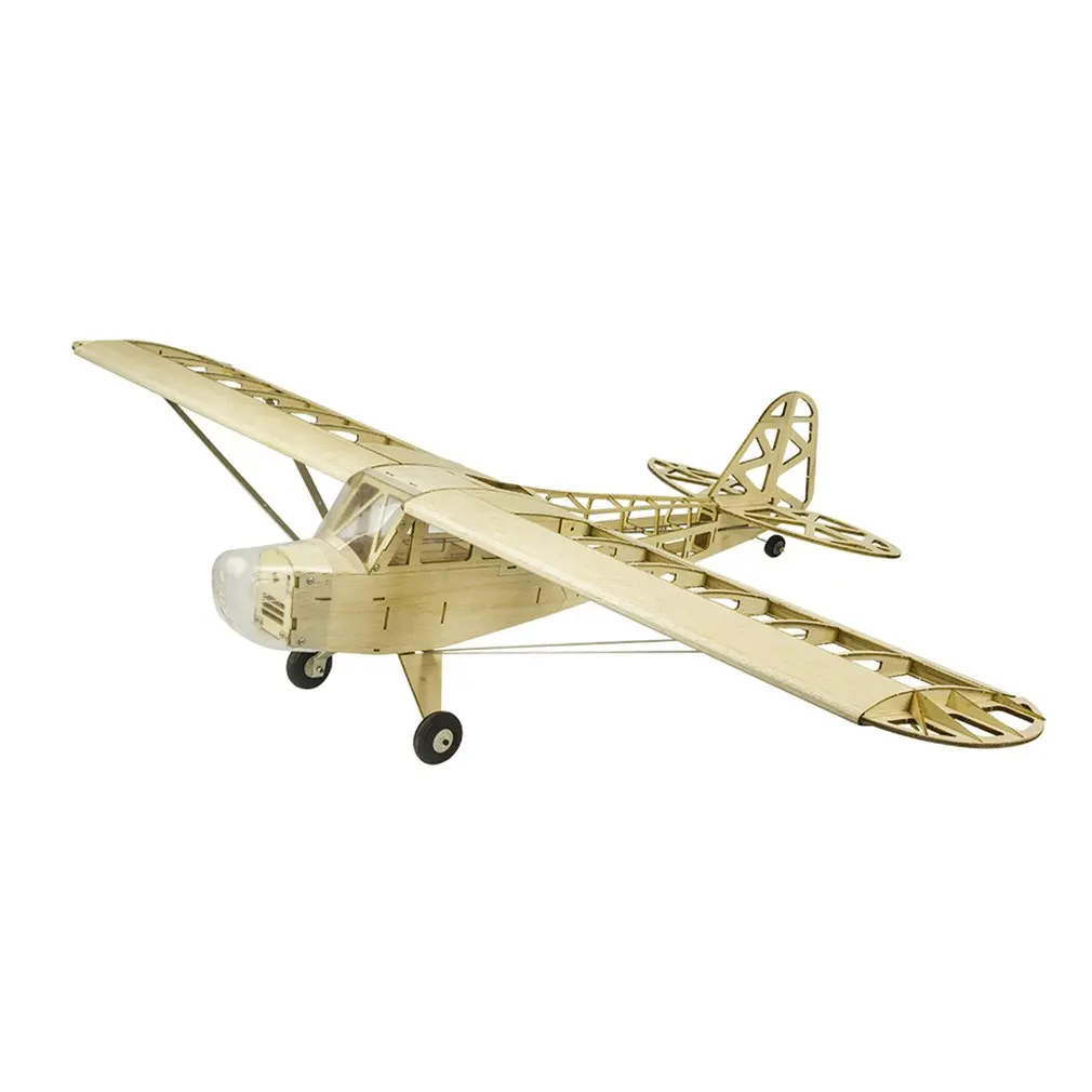 

EP J3 CUB Balsa Wood Training Plane 1.2M Wingspan Biplane RC Airplane Aircraft Model Toys DIY KIT/PNP for Kid