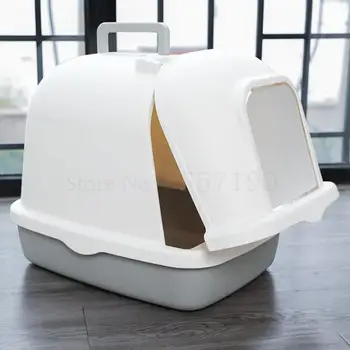 

Cat litter box full-size extra-large deodorant anti-spatter oversized cat toilet cat pot deodorant cat feces pot supplies