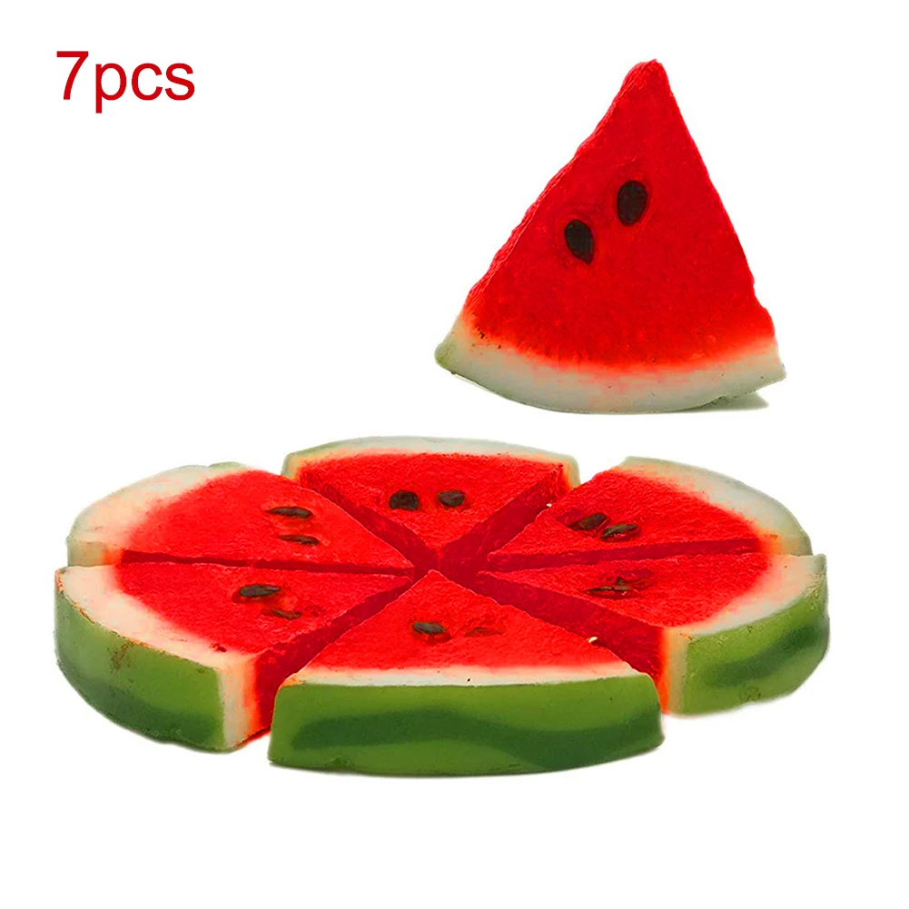

7pcs/set Artificial Simulation Mini Fake Fruit Decor Fake Watermelon Photography Props Home Party Decoration