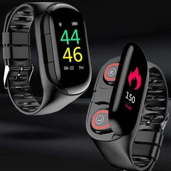 

Smart Watch Bracelet M1 Stereo 2in1 Bluetooth Heart Rate Blood Pressure Sports Heart rate monitoring Smart Watches